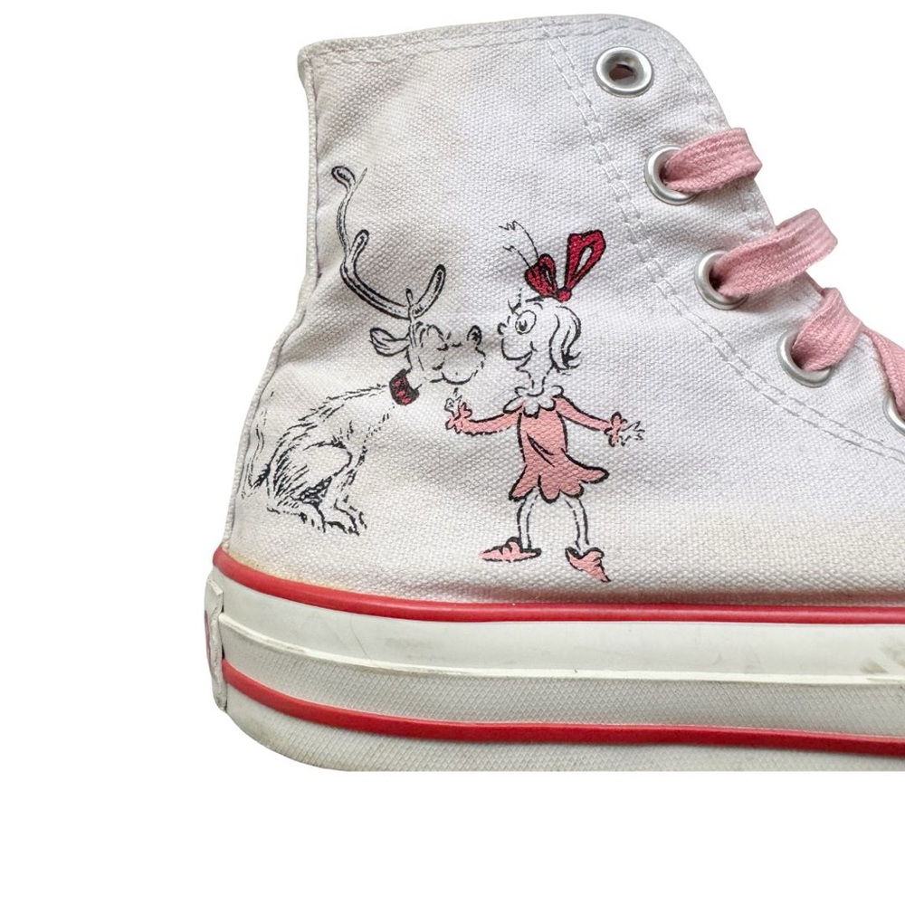 Converse X Dr. Seuss How The Grinch Stole Christmas Sneakers - Picture 6 of 14
